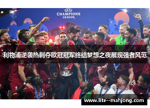 利物浦逆袭热刺夺欧冠冠军终结梦想之夜展现强者风范